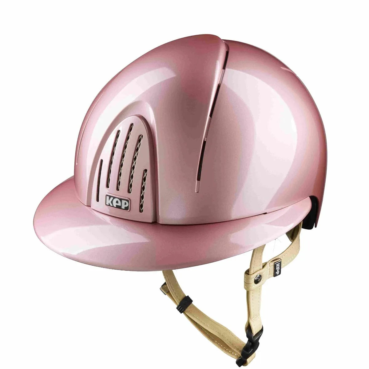 Pink helmet on a white background