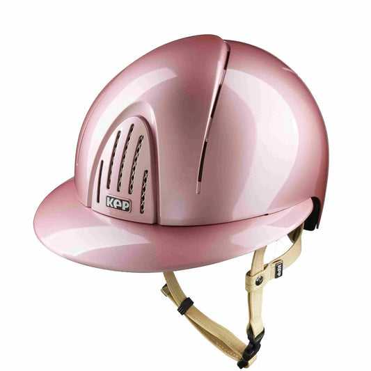 Pink helmet on a white background