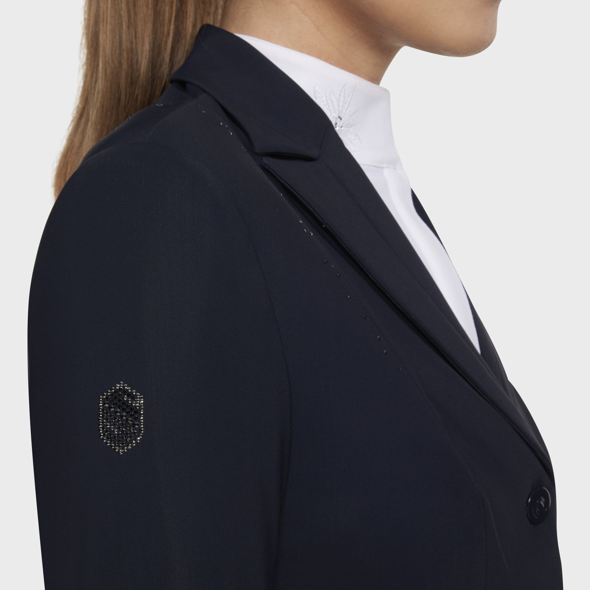 Boomerang Equestrian - Samshield Ladies Competition Jacket Jackie Crystal Rain Navy