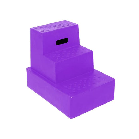 Boomerang Equestrian - Standard 3 Step Mounting Block Purple