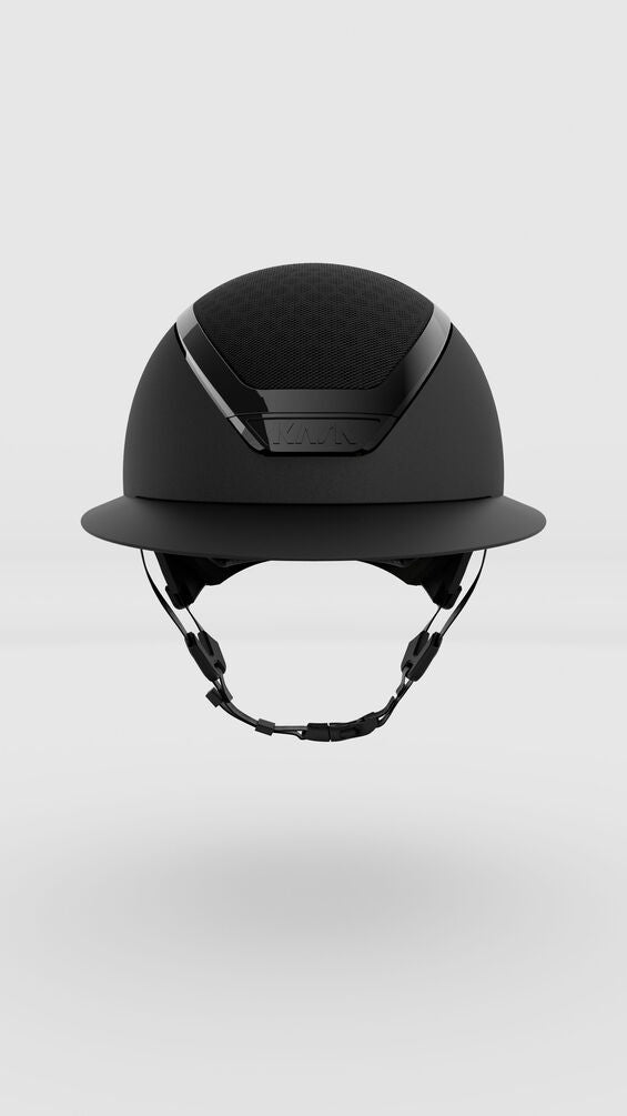 Black helmet on a white background