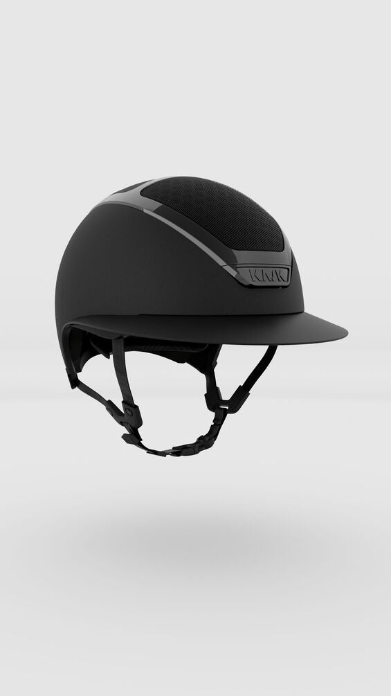 Black helmet on a white background