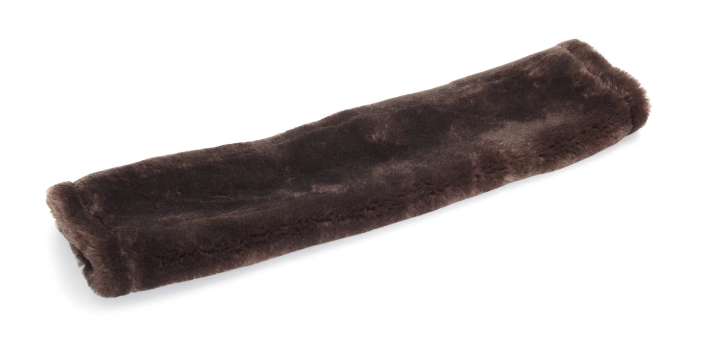 Brown girth sleeve on a white background