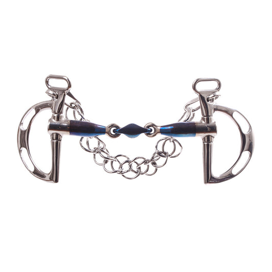 Horse bit with chain on a white background