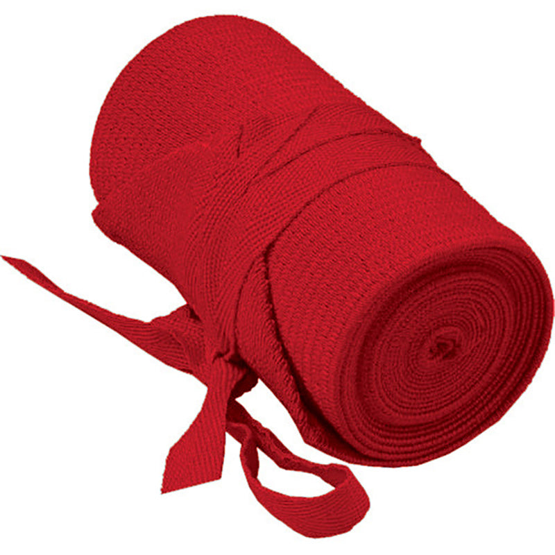 Red tail bandage on a white background