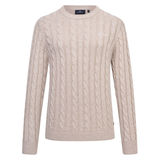 Beige knit on a white background
