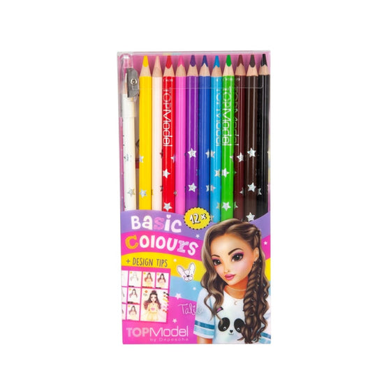 Top Model Colouring Pencils - Pack of 12 - Pencils
