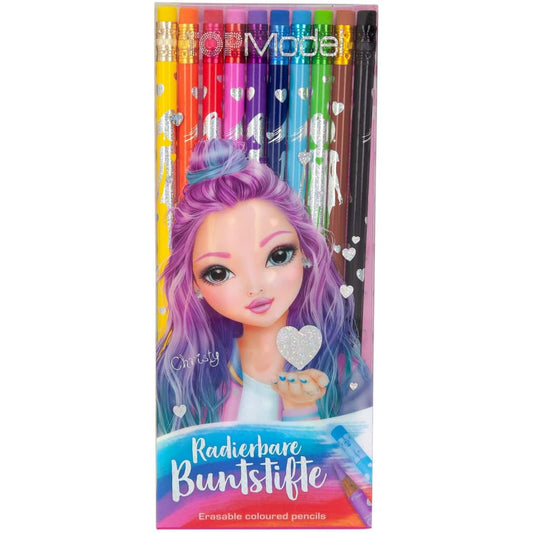 Boomerang Equestrian - Top Model Erasable Colouring Pencils - Pack of 10