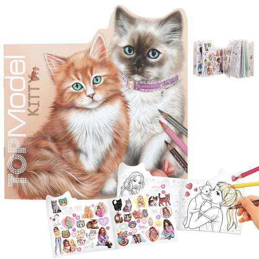 Boomerang Equestrian - Top Model Kitty Colouring & Sticker Book