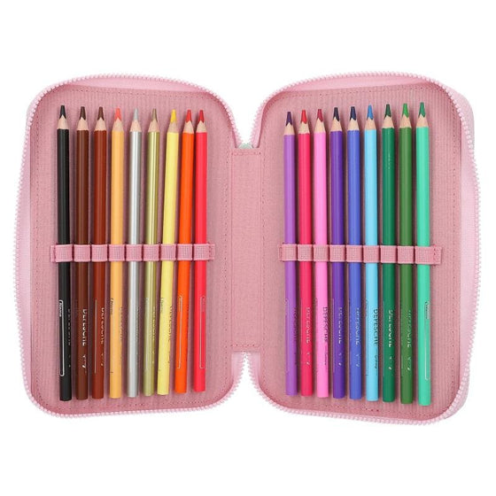 Top Model Triple Pencil Case Panda - ONESIZE - Pencil Case