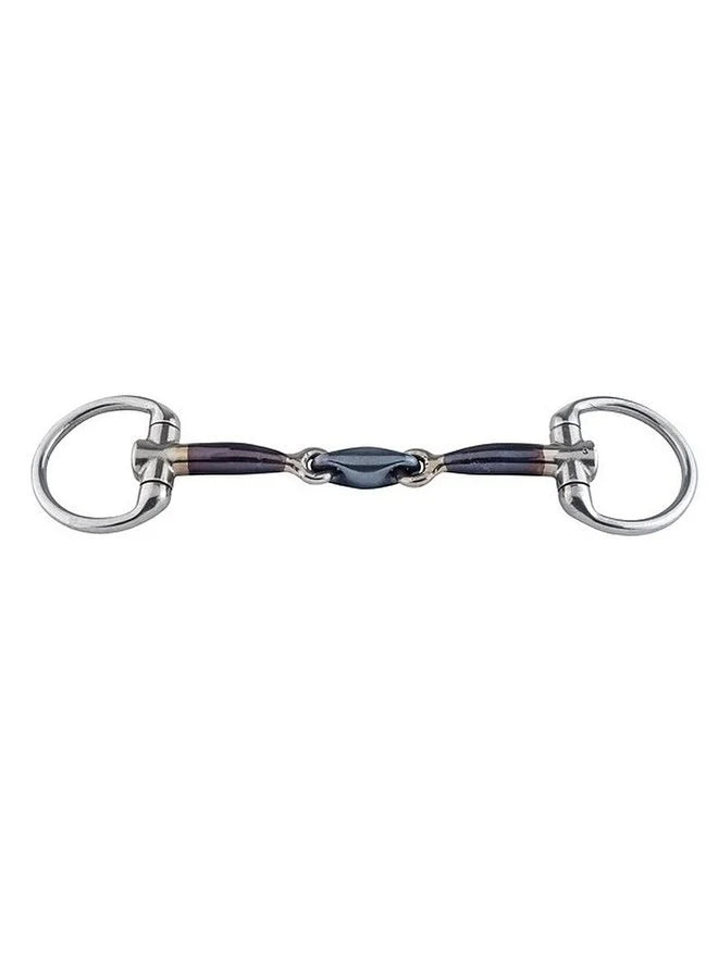 Boomerang Equestrian - Trust Sweet Iron Eggbutt Snaffle Bit With Eliptical Lozenge 16 mm Thick