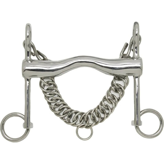 Boomerang Equestrian - USG Weymouth Bit With Chain