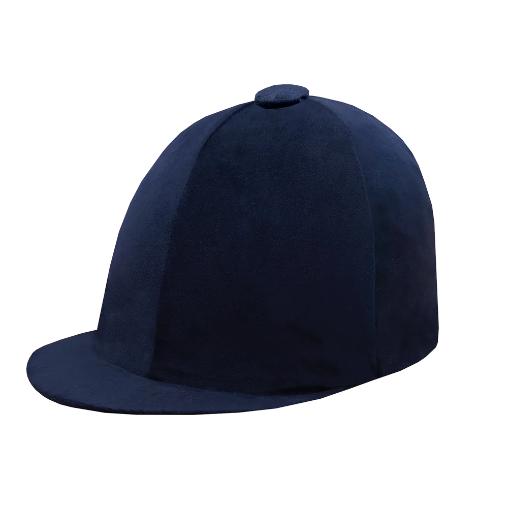 Navy blue cap on a white background