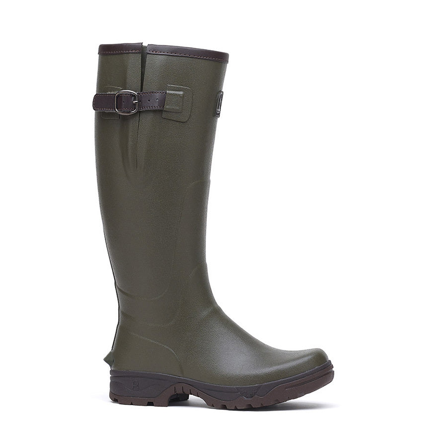 Rouchette Veneur Ladies Wellington Boots Khaki Boomerang Equestrian