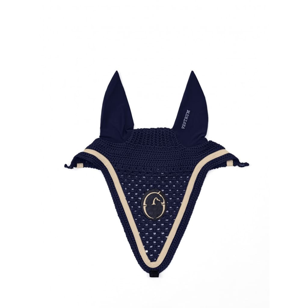 Boomerang Equestrian - Vestrum Augusta Horse Earnet Navy/Beige