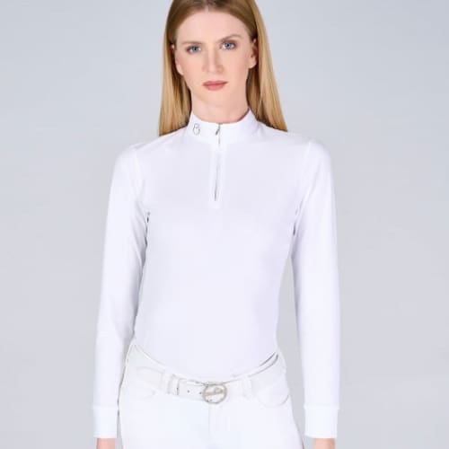 Vestrum Ladies Mahon Longsleeved Competition Shirt White - Competition Shirt