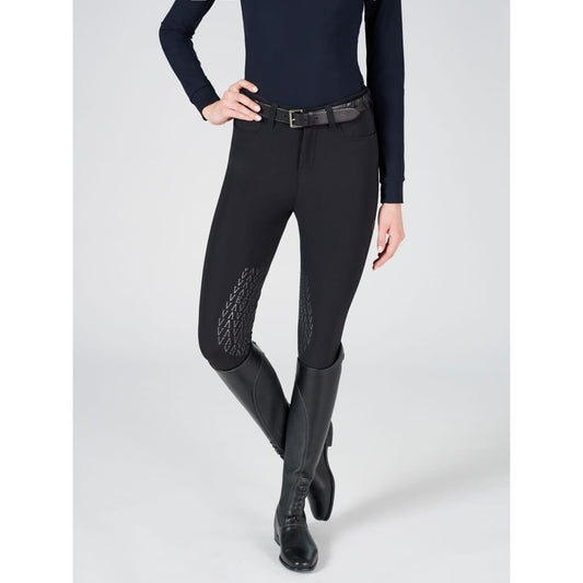 Boomerang Equestrian - Vestrum Ladies Syracuse Knee Grip Breeches Black