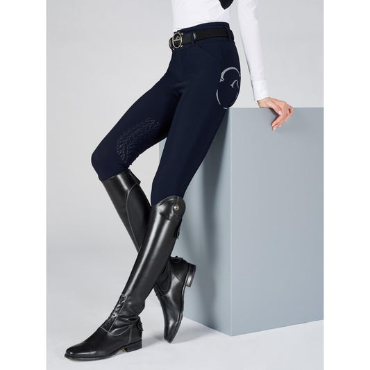 Boomerang Equestrian - Vestrum Ladies Knee Grip TK Fabric High Waist Breeches Molveno Navy