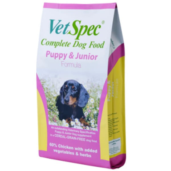 VetSpec Puppy & Junior Formula 12kg - Dog Feed
