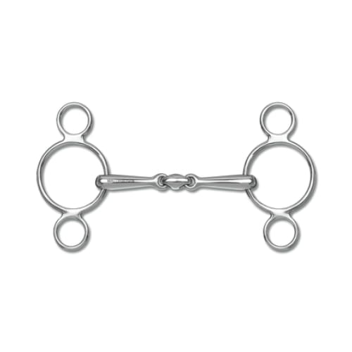 Boomerang Equestrian - Waldhausen 3 Ring Snaffle Bit With Lozenge