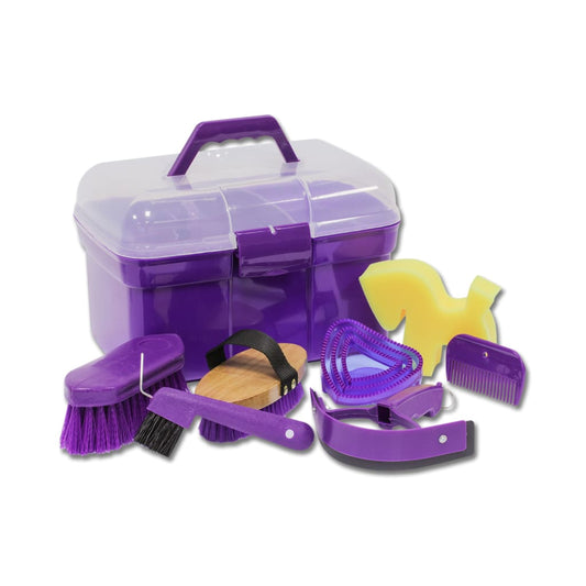 Boomerang Equestrian - Waldhausen Complete Grooming Box Lilac