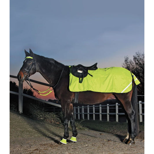 Boomerang Equestrian - Waldhausen Reflex Waterproof Exercise Sheet Neon Yellow