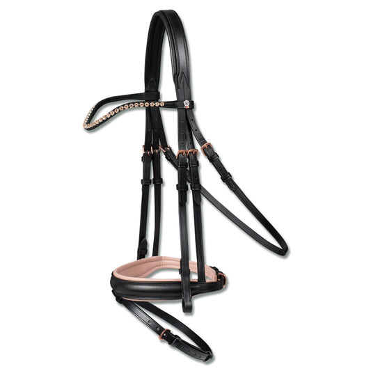 Boomerang Equestrian - Waldhausen X-Line Bridle Rose Black