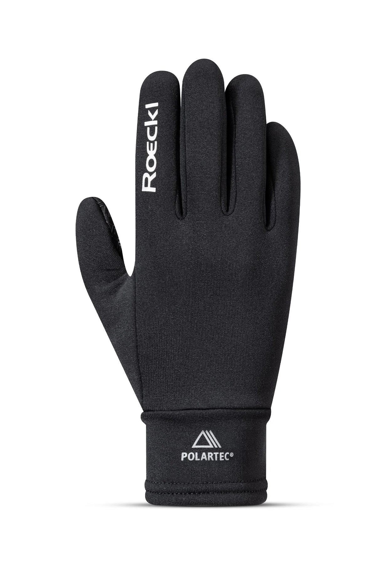 Black glove on a white background