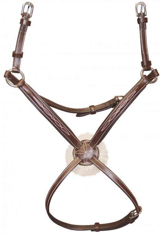 Boomerang Equestrian - Privilege Equitation Flags & Cups Grackle Noseband Wellington Brown