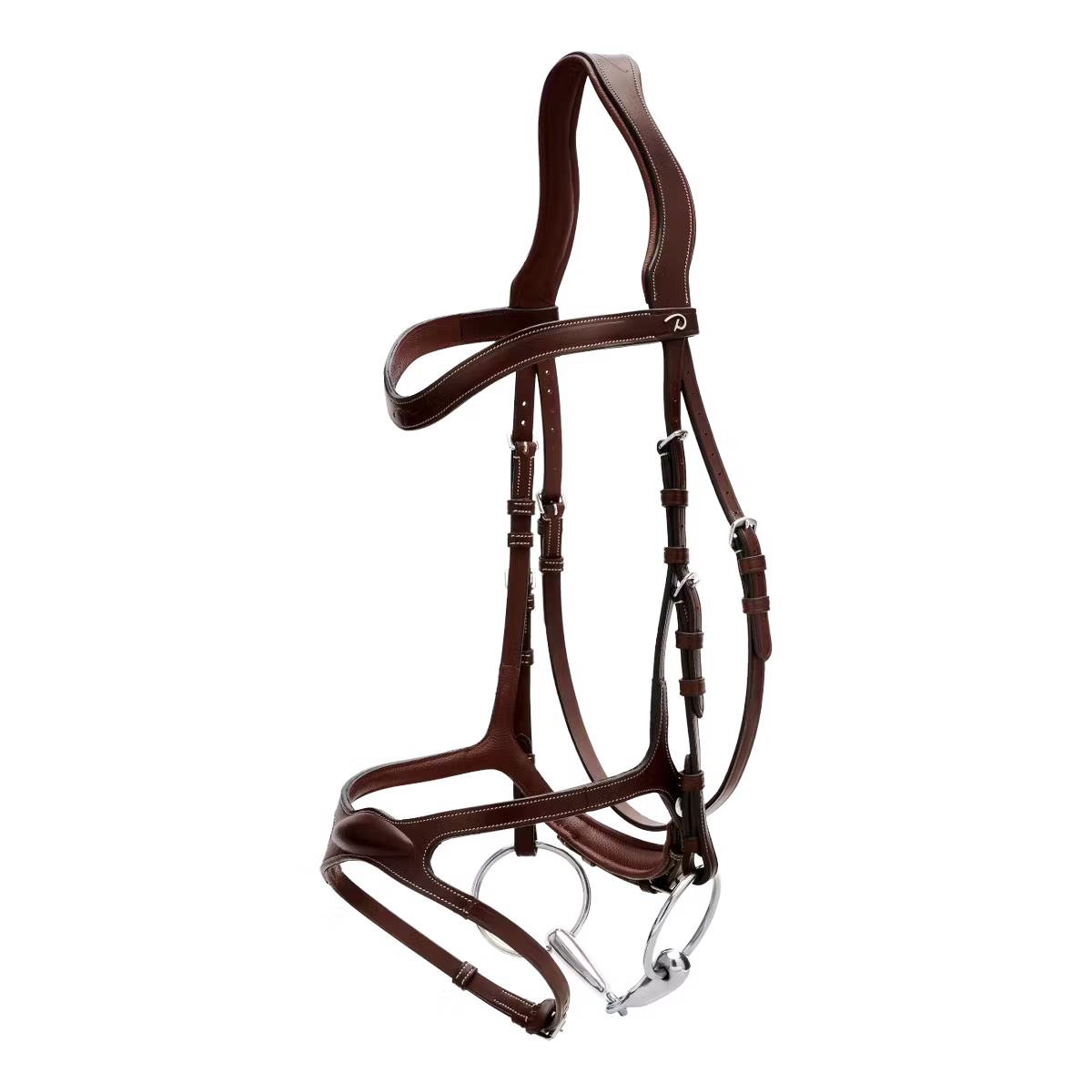 Brown bridle on a transparent background
