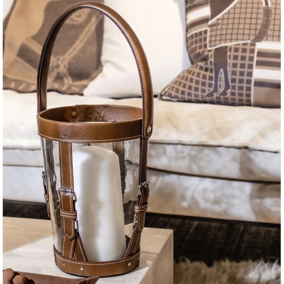 Adamsbro Bridle Vase With Leather - ONESIZE - Vase