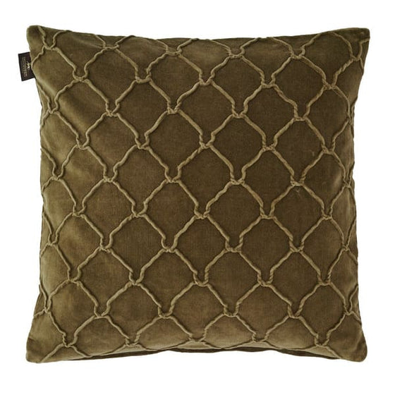 Adamsbro Horseshoe Quilt Cushion Olive 50 cm x 50 cm - Cushion
