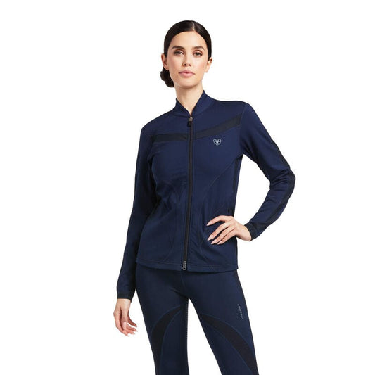 Boomerang Equestrian - Ariat Ladies Ascent Full Zip Sweatshirt Navy