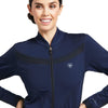Ariat Ladies Ascent Full Zip Sweatshirt Navy - Sweat Shirt