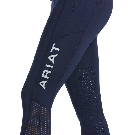 Ariat Ladies EOS Knee Patch Riding Tights Navy - Riding Tight