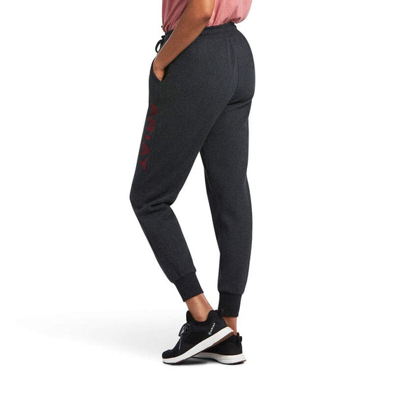 Ariat Ladies Real Jogger Sweatpants Charcoal - Jogger Pants