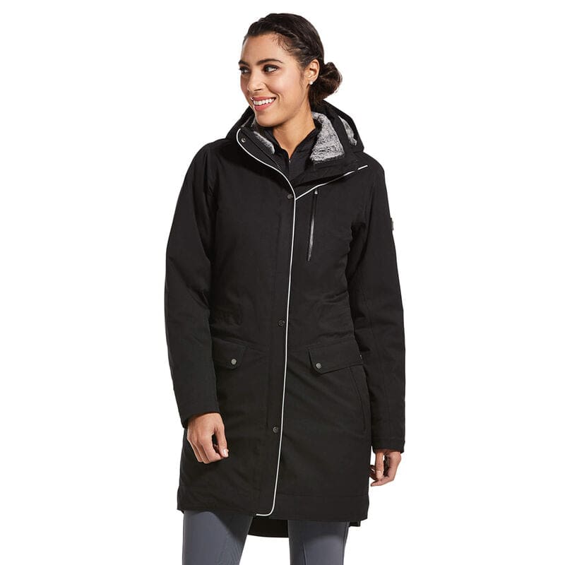 Ariat Ladies Tempest Long Insulated H20 Parka Black - Jacket