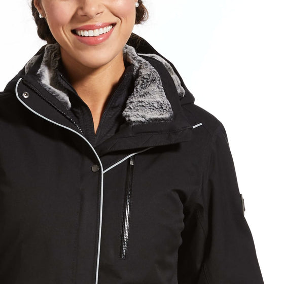 Ariat Ladies Tempest Long Insulated H20 Parka Black - Jacket