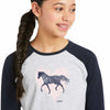 Ariat Youth Long Sleeved T Shirt Heart Of My Heart - Clothing