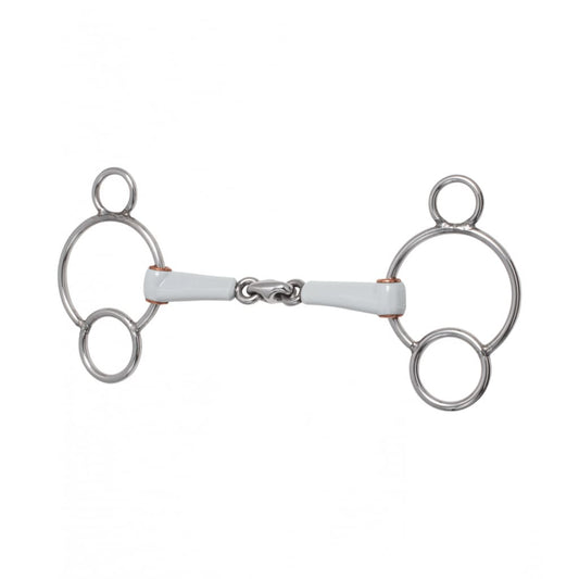 Boomerang Equestrian - Beris 3 Ring Gag With Lozenge