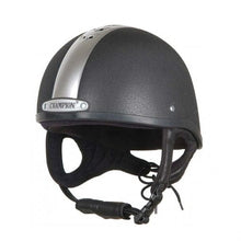  Champion Ventair Deluxe Jockey Helmet Black/Silver - helmet