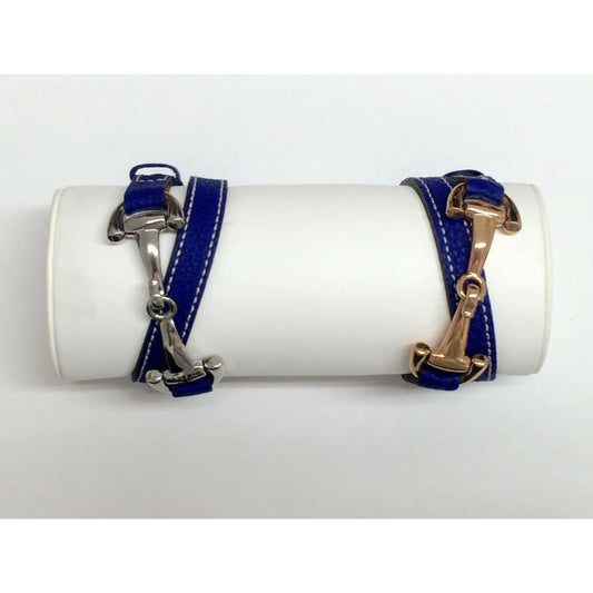 Boomerang Equestrian - Dimacci Ladies Alba Bracelet Royal Blue/Gold Plated Clasp
