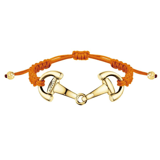 Dimacci Ladies Nice & Easy Bracelet Orange/Gold Plated Clasp - Bracelet