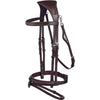 Equiline Anatomical JP Bridle With Removable Flash Noseband NB446 Brown - Bridle