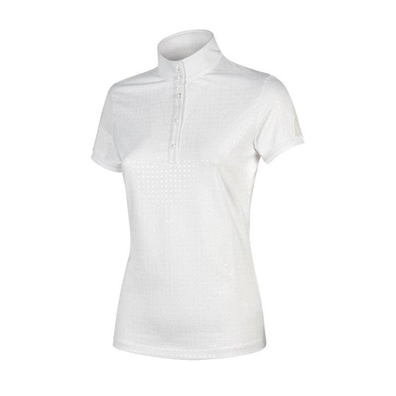 Equiline Ladies Competition Polo Shirt Ebony - ladies competition shirt