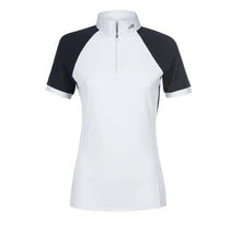  Equiline Ladies Short Sleeved Competition Shirt Carlisac Navy - Competition Shirt
