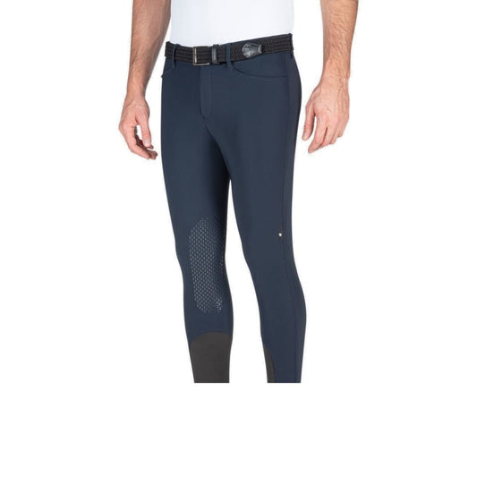 Boomerang Equestrian - Equiline Men's Knee Grip Breeches Wrentk Navy