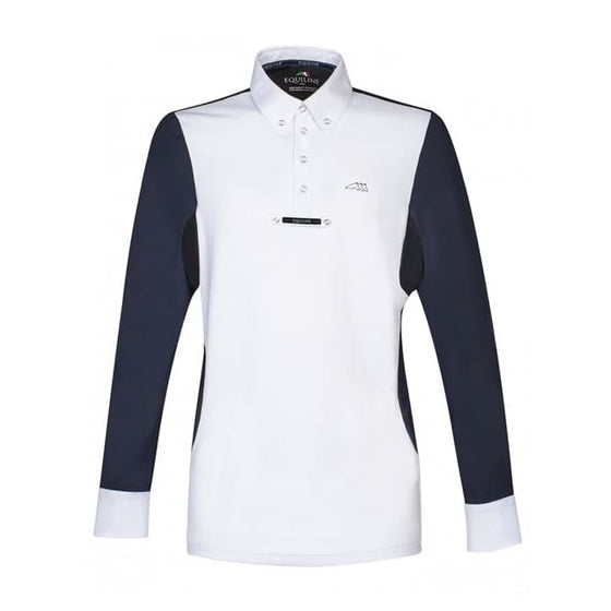 Equiline Mens Long Sleeved Competition Shirt Opalite - Mens Competition Shirt