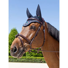  Equiline Noseband With Removable Flash Brown - NB446 - Noseband