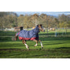 Equitheme Tyrex 0g Outdoor Rug With Neck Navy/Burgundy - Turnout Rug